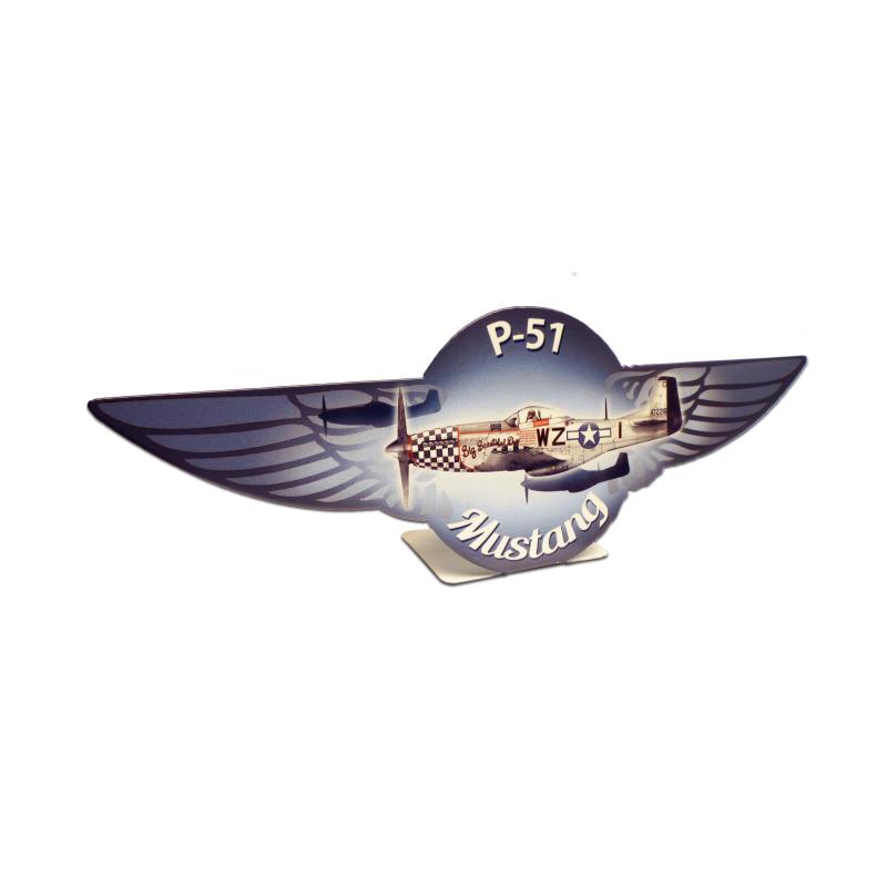 Picture of Past Time Signs PTST098 P51 Mustang Table Topper