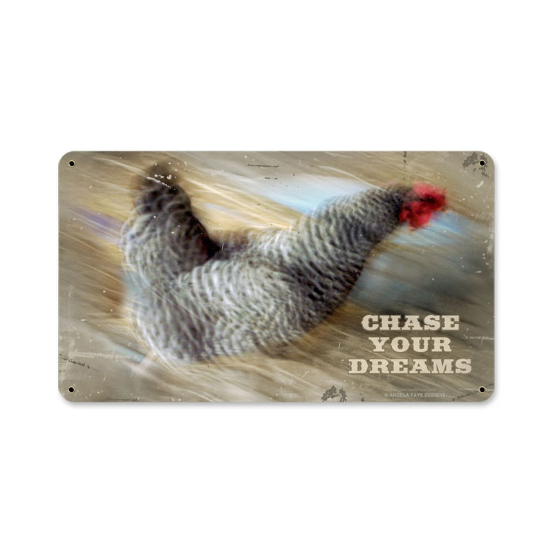 Picture of Angela Faye AIF015 8 x 14 in. Chase Your Dreams Metal Sign