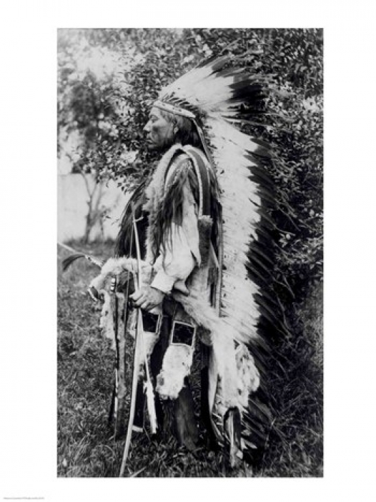 White Wolf A Comanche Chief Poster Print - 24 x 36 in. - Large
