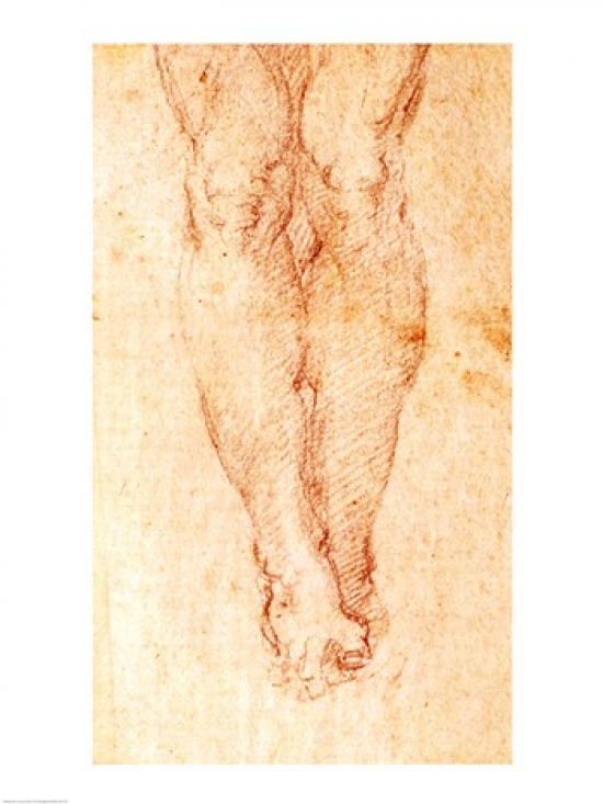 BALBAL191761 Study for A Crucifixion Poster Print by Michelangelo Buonarroti - 18 x 24 in.