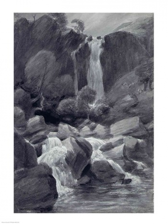 Taylor Ghyll Sty Head Borrowdale 1806 Poster Print by John Constable - 24 x 36 in. - Large
