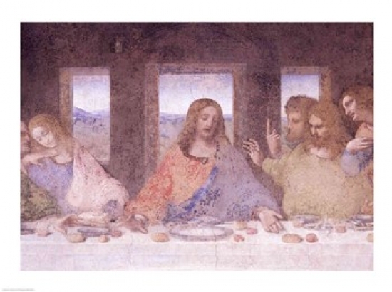 The Last Supper Poster Print by Leonardo Da Vinci - 36 x 24 in. - Large