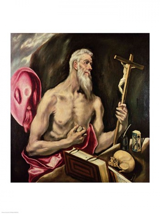 St. Jerome Poster Print by El Greco - 18 x 24 in.