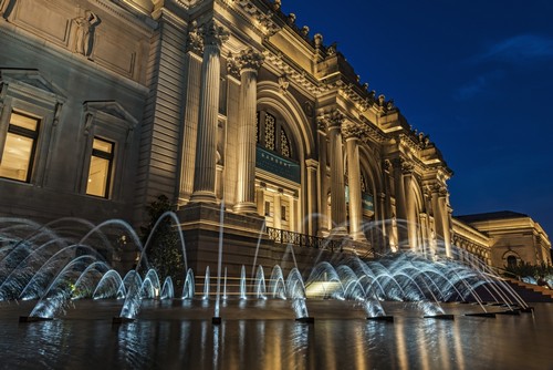 Metropolitan Museum of Art At Twilight - New York City United States of America Poster Print by F. M. Kearney - 18 x 12