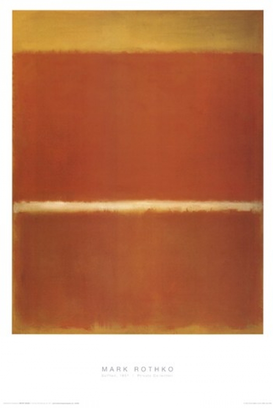 Saffron Poster Print by Mark Rothko - 24 x 36 in.
