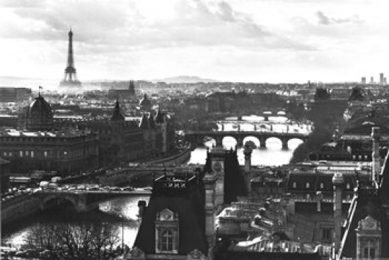 Paris - Rooftops Poster Print - 36 x 24 in.