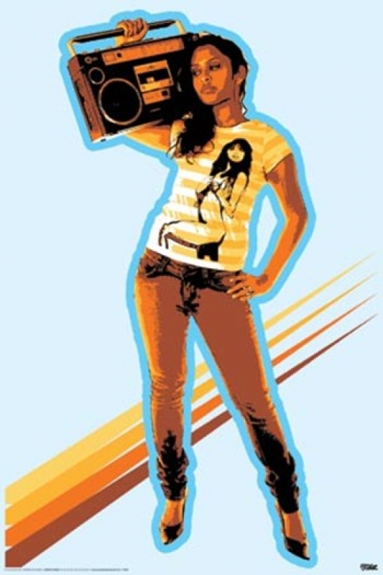 Sasha Boom Box Poster Print by Steez - 24 x 36 in.