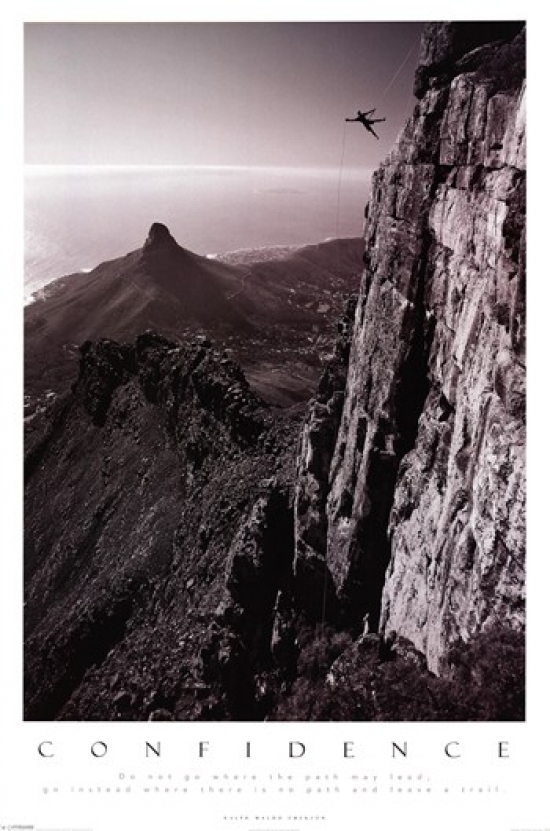 Confidence - Table Top Mountain Poster Print