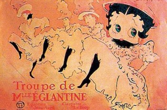 Betty Boop - Can Can Poster Print