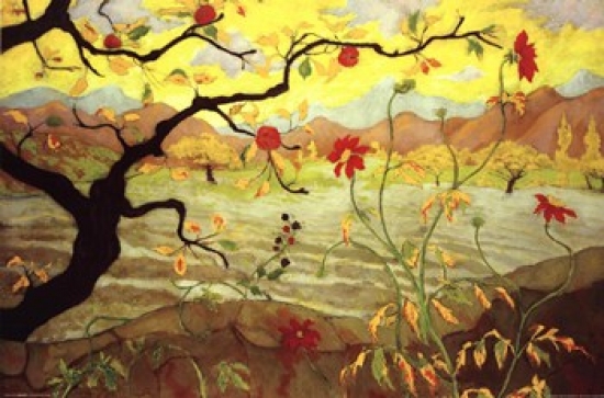 Apple Tree with Red Fruit Paul Ranson Poster Print - 36 x 24 in.
