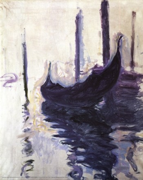 Gondolas in Venice C.1910 - Claude Monet Poster Print - 16 x 20 in.