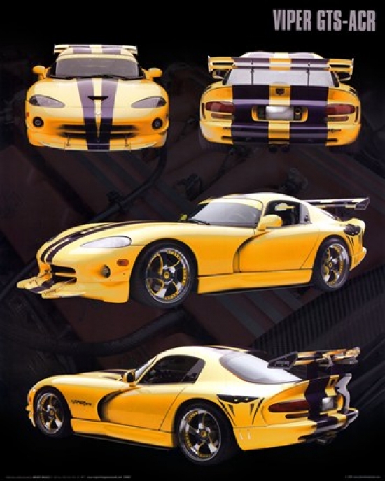 Dodge Viper Gts-Acr Poster Print - 16 x 20 in.