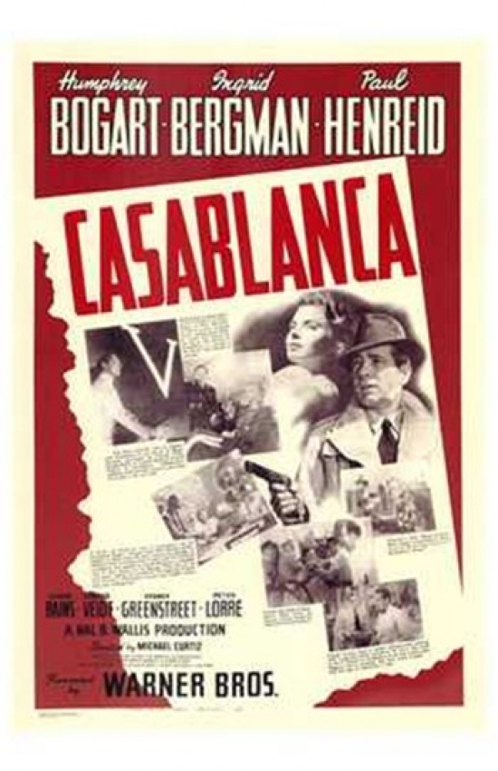 MOV142698 Casablanca Movie Poster - 11 x 17 in -  Posterazzi