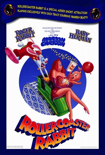Rollercoaster Rabbit Movie Poster - 11 x 17 in.