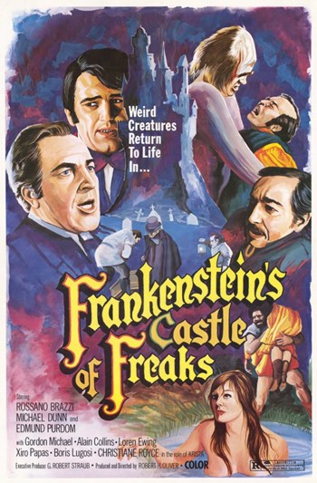 Frankensteins Castle of Freaks Movie Poster - 11 x 17 in -  BrainBoosters, BR439755