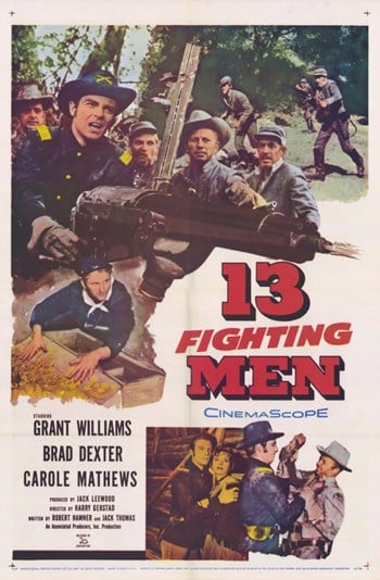 13 Fighting Men Movie Poster 11 x 17 in.