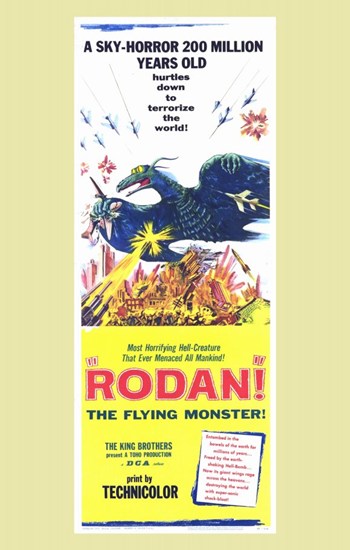 Rodan Movie Poster - 11 x 17 in.