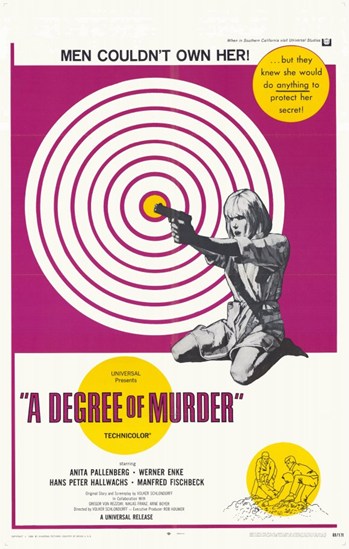 MOV255114 A Degree of Murder Movie Poster - 11 x 17 in.