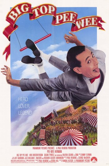 Big Top Pee-Wee Movie Poster - 11 x 17 in.