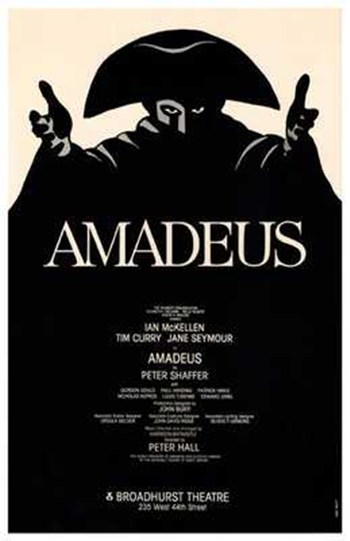 Amadeus Broadway Play Movie Poster - 11 x 17 in.