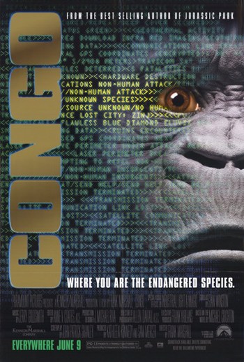 Congo Movie Poster - 11 x 17 in.