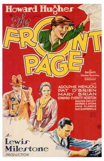The Front Page Movie Poster - 11 x 17 in.
