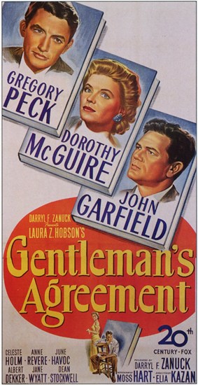 Gentlemans Agreement Movie Poster - 11 x 17 in.