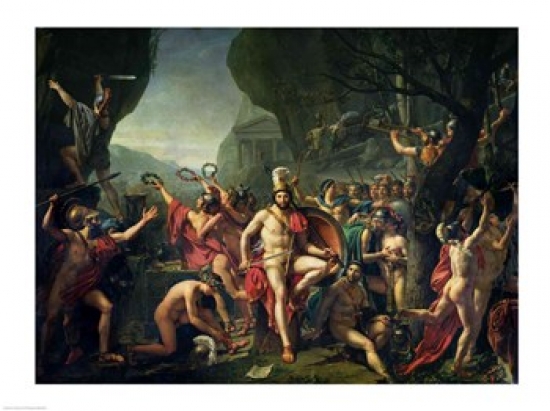 Picture of Posterazzi BALXIR18913 Leonidas at Thermopylae 480 Bc 1814 Poster Print by Jacques-Louis David - 24 x 18 in.