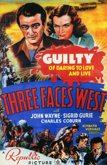 MOV258428 Three Faces West Movie Poster - 11 x 17 in.