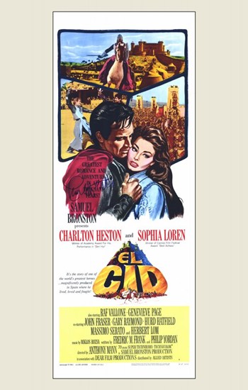 El Cid Movie Poster - 11 x 17 in.