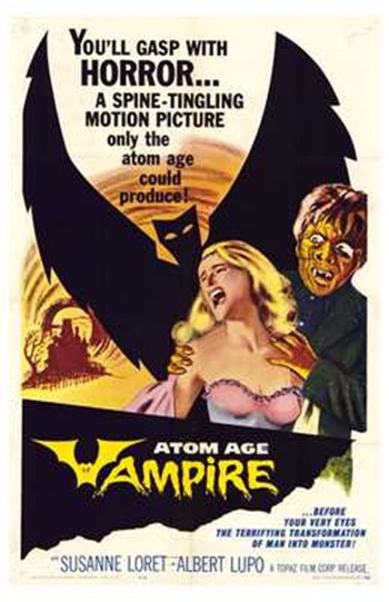 MOV194588 Atom Age Vampire Movie Poster - 11 x 17 in.