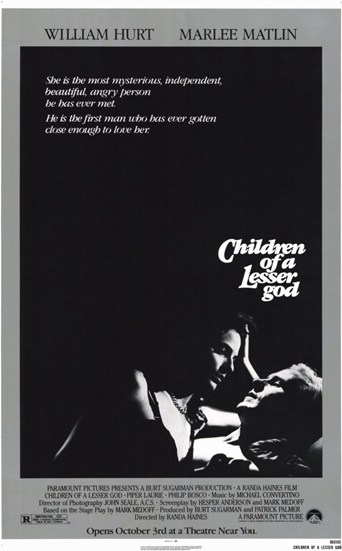 MOV195512 Children of a Lesser God Movie Poster - 11 x 17 in.