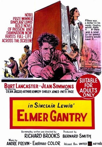 Elmer Gantry Movie Poster - 11 x 17 in.