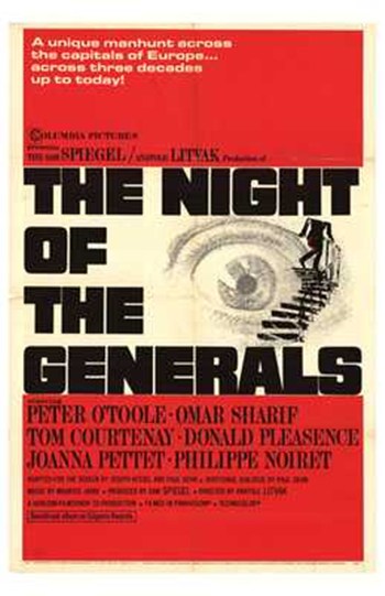 MOV195647 The Night of the Generals Movie Poster - 11 x 17 in.