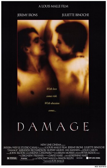 Damage Movie Poster - 11 x 17 in.