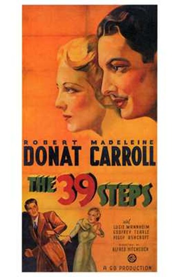 The 39 Steps Movie Poster - 11 x 17 in.