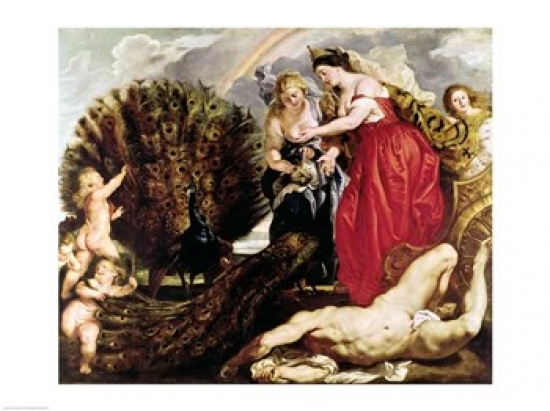 Picture of Posterazzi BALXIR192109LARGE Juno & Argus 1611 Poster Print by Peter Paul Rubens - 36 x 24 in. - Large