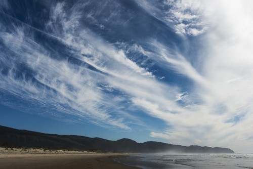 DPI12284952 Clouds Drift Past Cape Lookout On The Oregon Coast - Netarts Oregon United States of America Poster Print by Robert L.Potts, 18 x 12
