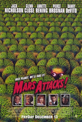 Mars Attacks Movie Poster - 11 x 17 in.