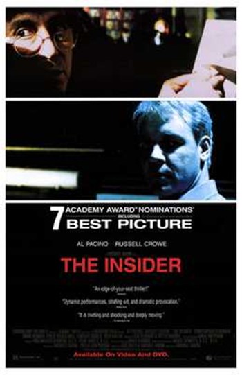 The Insider Movie Poster - 11 x 17 in.