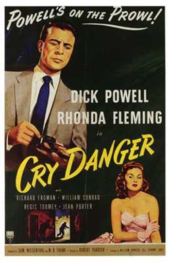 Cry Danger Movie Poster - 11 x 17 in.