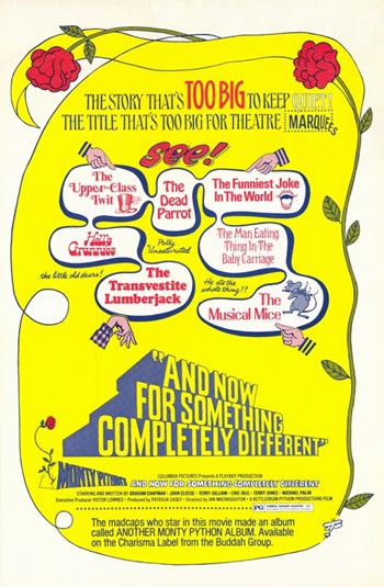 And Now for Something Completely Differe Movie Poster - 11 x 17 in.