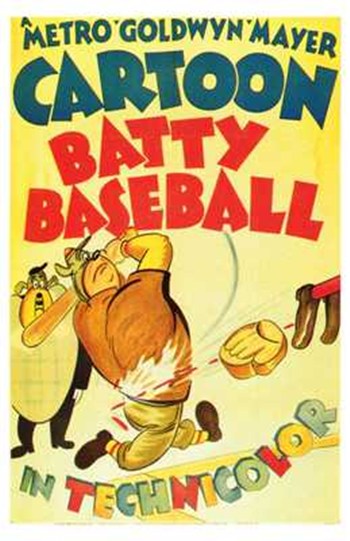 Batty Baseball Movie Poster - 11 x 17 in.