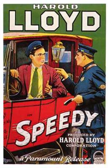 Speedy Movie Poster - 11 x 17 in.
