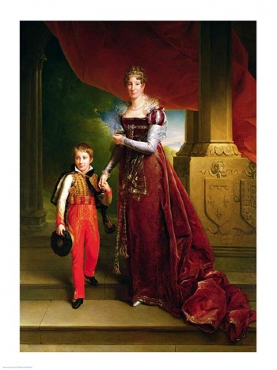 Picture of Posterazzi BALXIR197814 Marie Amelie De Bourbon Poster Print by Francois Gerard - 18 x 24 in.