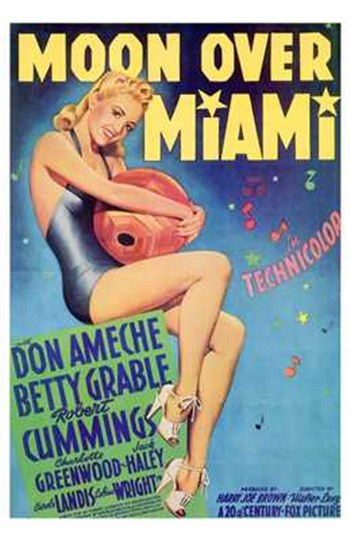 Moon Over Miami Movie Poster - 11 x 17 in.