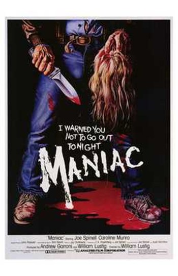 MOV197244 Maniac Movie Poster - 11 x 17 in.