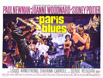 Paris Blues Movie Poster - 17 x 11 in.