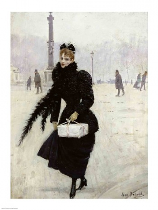 Picture of Posterazzi BALXIR19975 Parisian Woman in The Place De La Concorde Poster Print by Jean Beraud - 18 x 24 in.