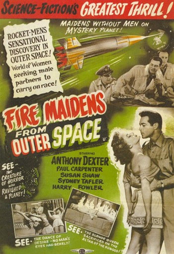 Fire Maidens From Outer Space Movie Poster - 11 x 17 in.